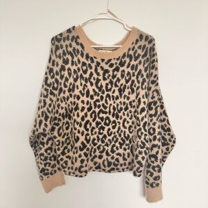 Cheetah Print Light Sweater